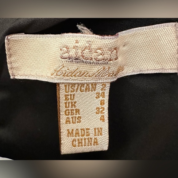 Aidan Aidan Mattox Sleeveless Silver Studded Sheath Dress J525 in Black - Picture 4 of 8